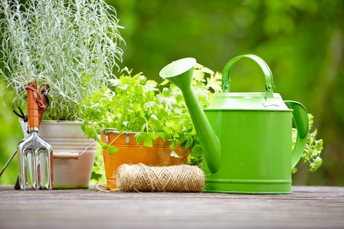 Urban Brixton garden landscaping with layered planting and privacy screening
