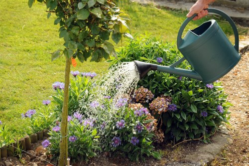 Waste clearance and responsible disposal during landscaping services